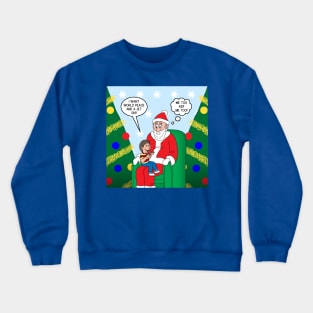 Santa, World Peace and a Jet Ski Crewneck Sweatshirt